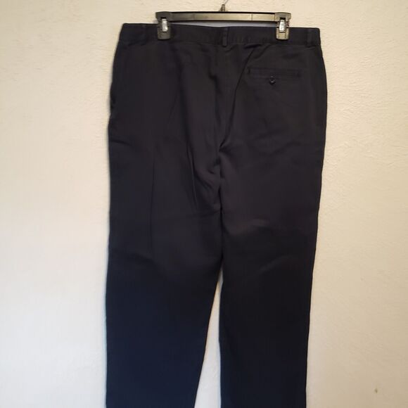 LL Bean Signature Chino Pants Womens 14 Reg Blue Mid Rise Straight Stretch Ctton - Picture 7 of 7